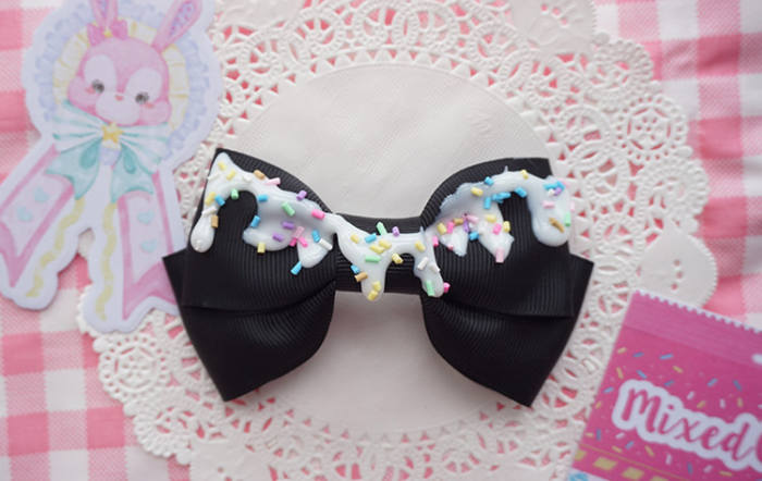 Cat Tea Party Cream Cake Hair Accessories Lolita Side Clip