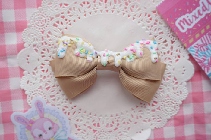 Cat Tea Party Cream Cake Hair Accessories Lolita Side Clip