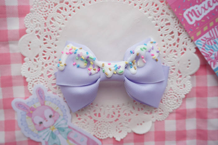 Cat Tea Party Cream Cake Hair Accessories Lolita Side Clip