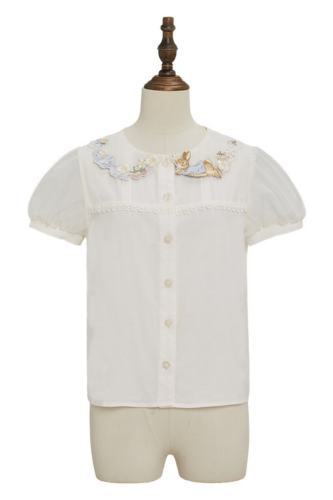 Summer Fairy Peter Rabbit Lolita Blouse Apron and Cape