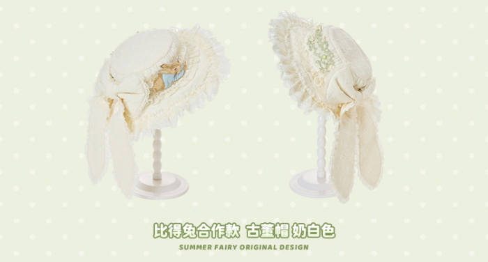 Summer Fairy Peter Rabbit Lolita Hairband Hat and Bag