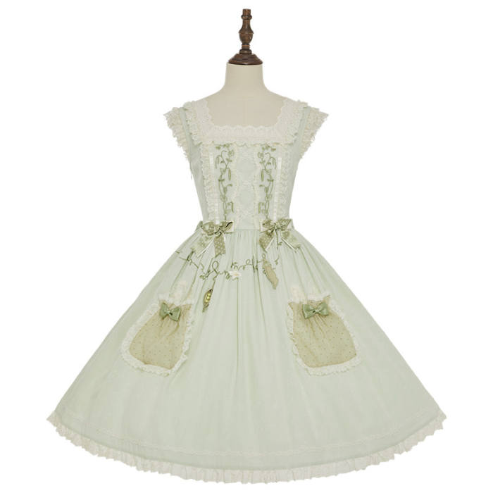 Summer Fairy Peter Rabbit Printed Tiered Lolita JSK