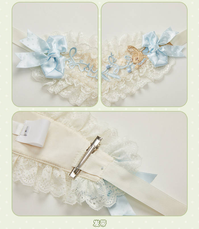 Summer Fairy Peter Rabbit Lolita Hairband Hat and Bag
