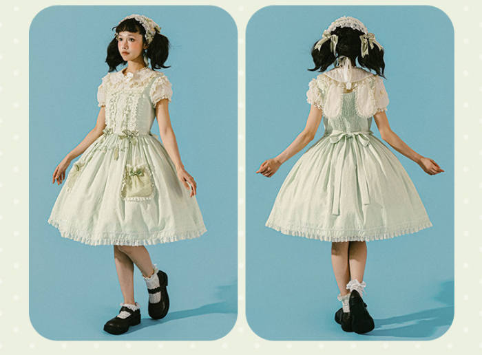Summer Fairy Peter Rabbit Printed Tiered Lolita JSK