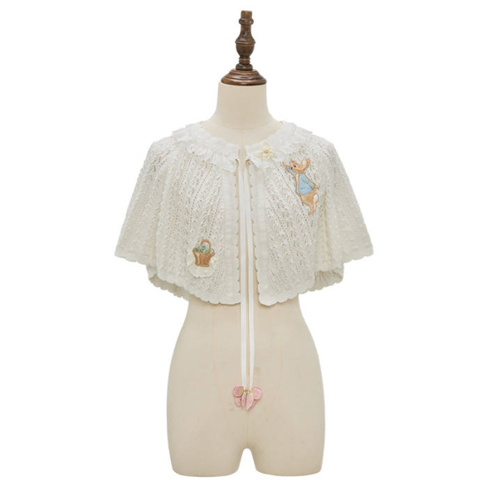 Summer Fairy Peter Rabbit Lolita Blouse Apron and Cape