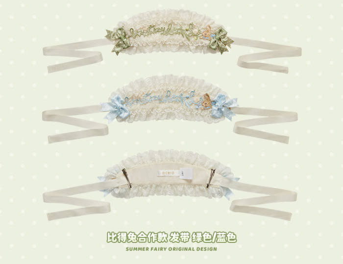Summer Fairy Peter Rabbit Lolita Hairband Hat and Bag