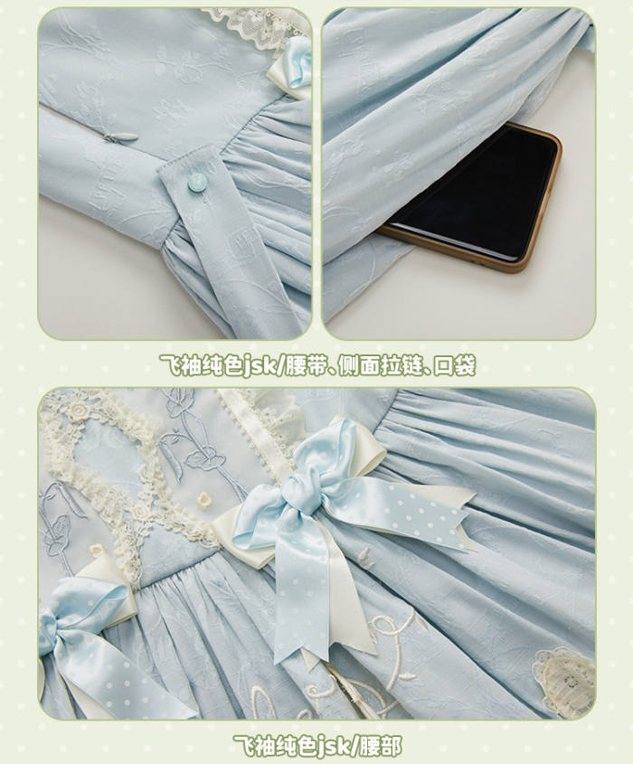 Summer Fairy Peter Rabbit Printed Tiered Lolita JSK
