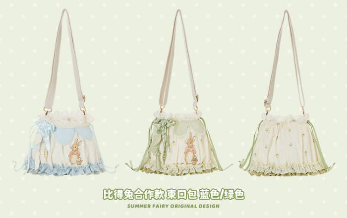 Summer Fairy Peter Rabbit Lolita Hairband Hat and Bag