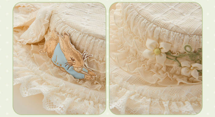 Summer Fairy Peter Rabbit Lolita Hairband Hat and Bag