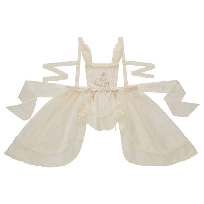 Summer Fairy Peter Rabbit Lolita Blouse Apron and Cape