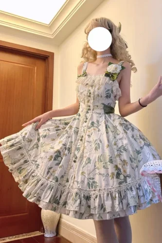 Moon River Camellia Classic Lolita Jumper Dress and Blouse