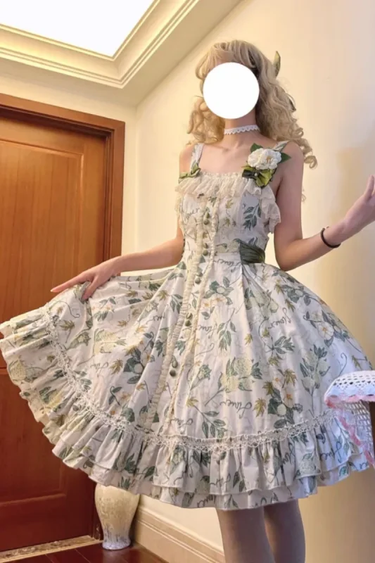 Moon River Camellia Classic Lolita Jumper Dress and Blouse
