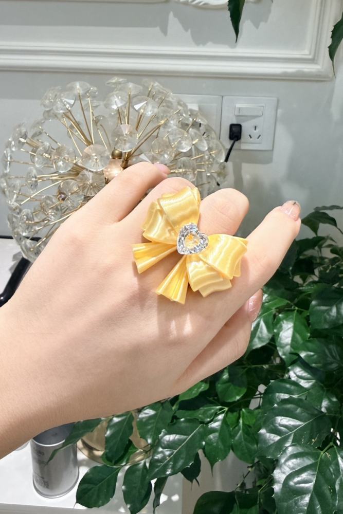 Void Chapter Love Diamond Gyaru Bow Ring 8 Colors