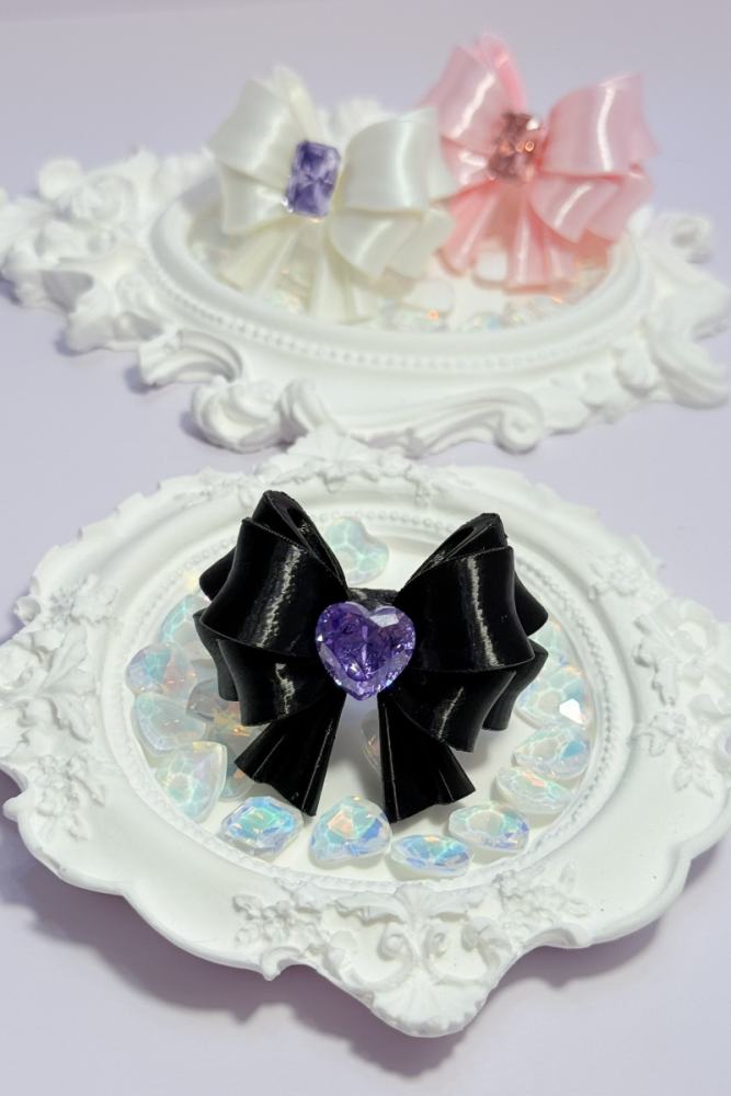Void Chapter Love Diamond Gyaru Bow Ring 8 Colors