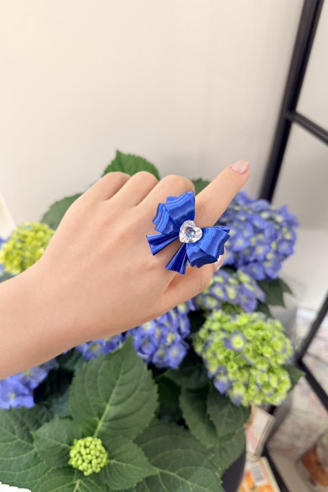 Void Chapter Love Diamond Gyaru Bow Ring 8 Colors
