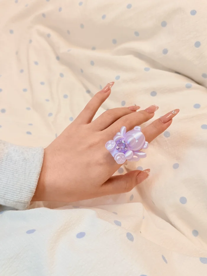 Void Chapter Love Diamond Gyaru Bow Ring 8 Colors