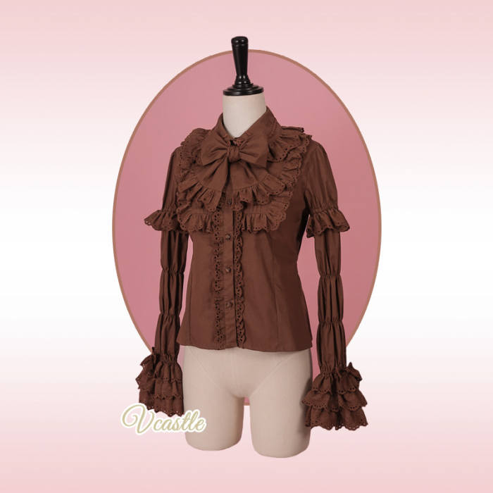 V-castle ~Creamy Soufflé Pancake~ Marie Sleeves Lolita Blouse Removable Sleeves