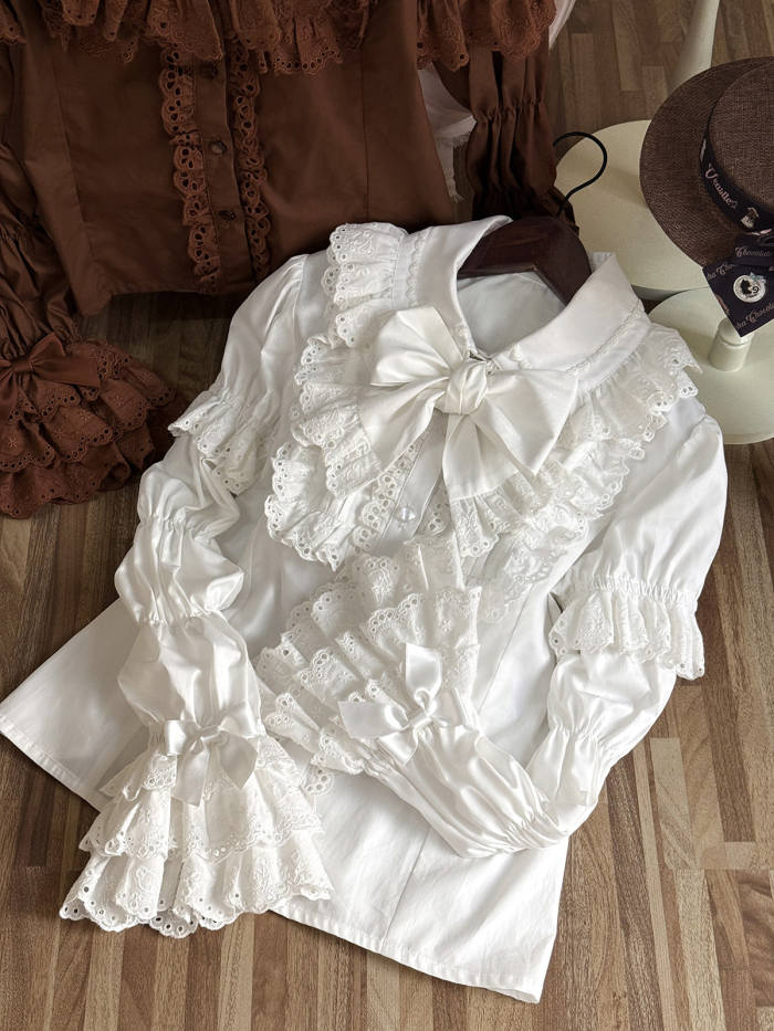 V-castle ~Creamy Soufflé Pancake~ Marie Sleeves Lolita Blouse Removable Sleeves
