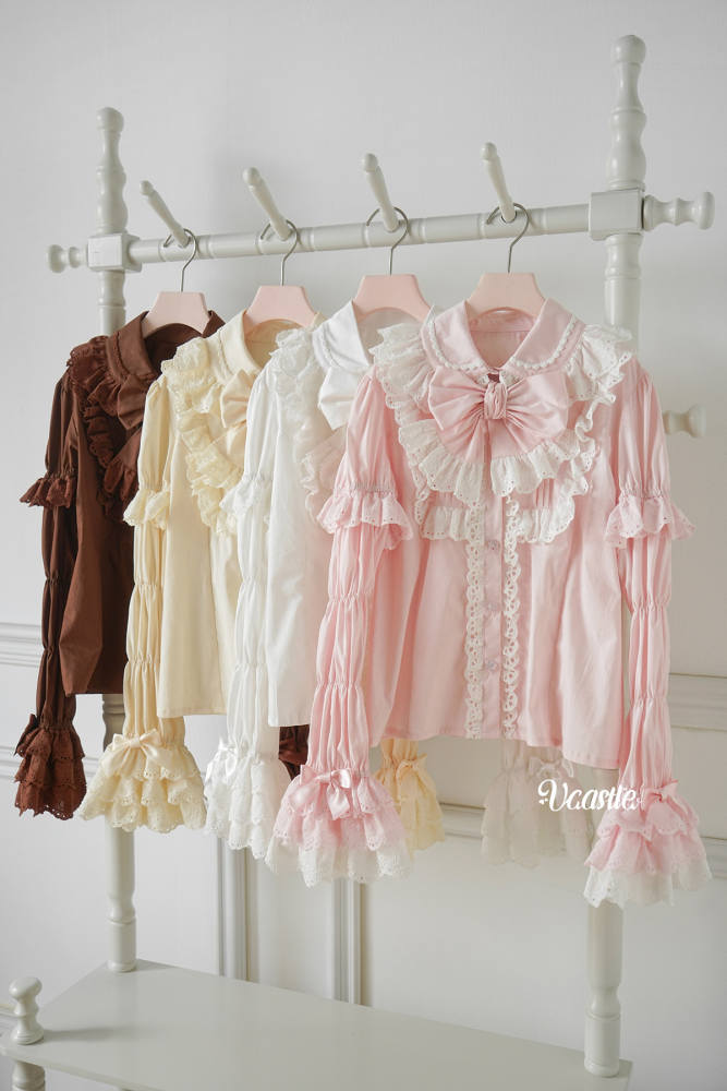V-castle ~Creamy Soufflé Pancake~ Marie Sleeves Lolita Blouse Removable Sleeves