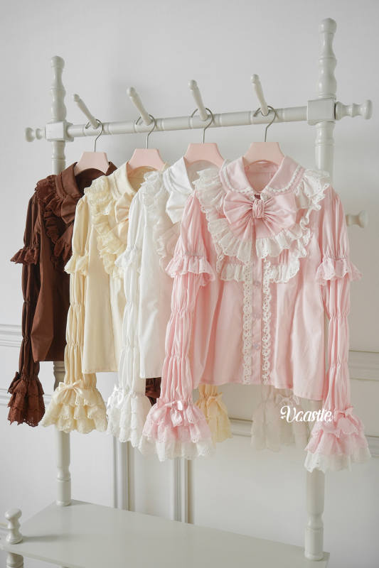 V-castle ~Creamy Soufflé Pancake~ Marie Sleeves Lolita Blouse Removable Sleeves