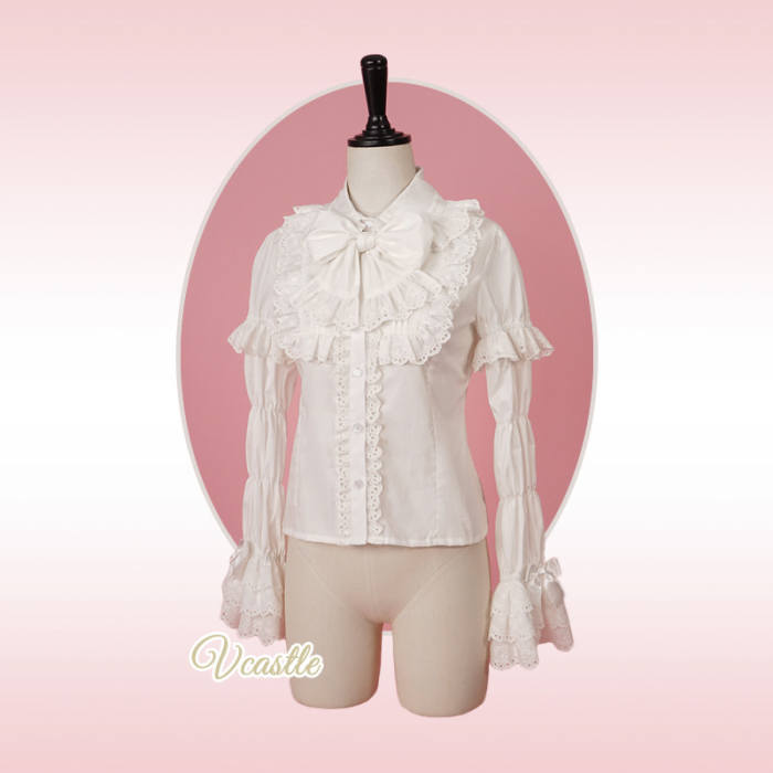 V-castle ~Creamy Soufflé Pancake~ Marie Sleeves Lolita Blouse Removable Sleeves
