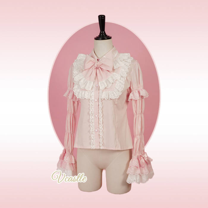 V-castle ~Creamy Soufflé Pancake~ Marie Sleeves Lolita Blouse Removable Sleeves