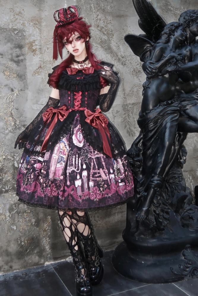 Forest Fairy Tale Sleeping Beauty Lolita Hairband Choker and Brooch