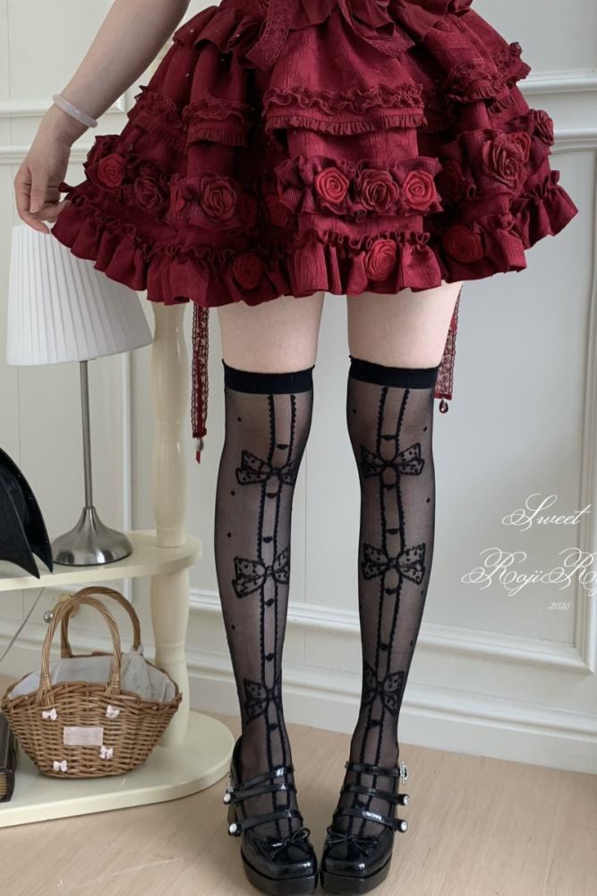 Annie's Gift Summer Glass Silk Lolita Socks
