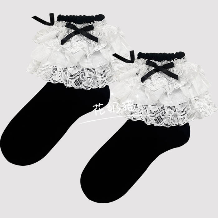 Lace Trims Cotton Lolita Socks