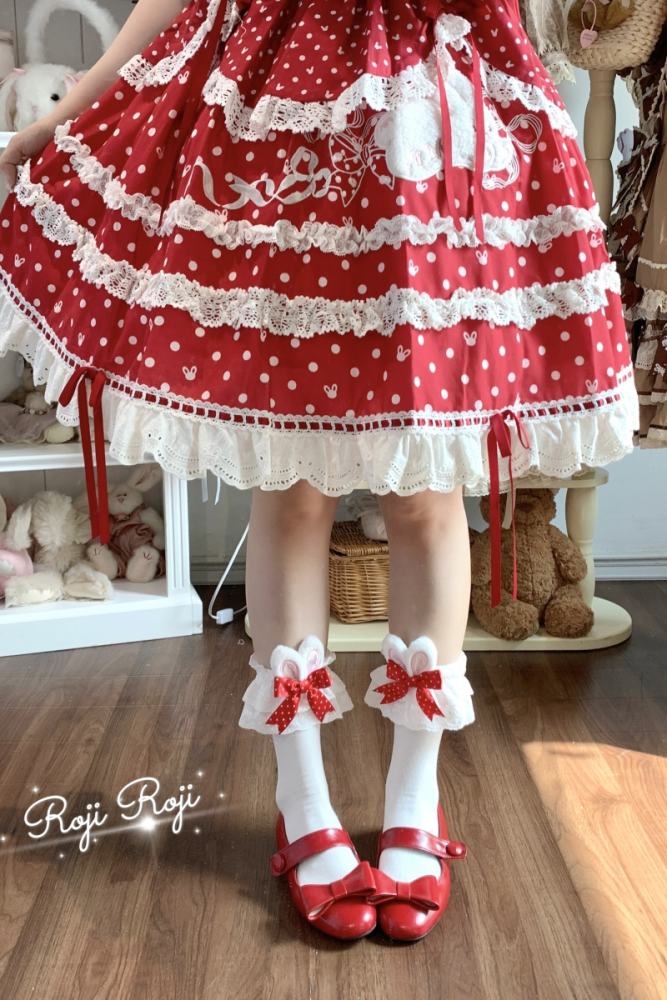 Roji Bunny Ears Summer Lolita Socks