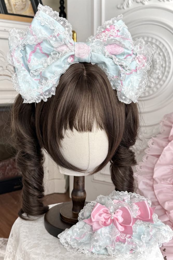 Summer of 2026 Flower Wall Lolita Headdress and Wristcuffs