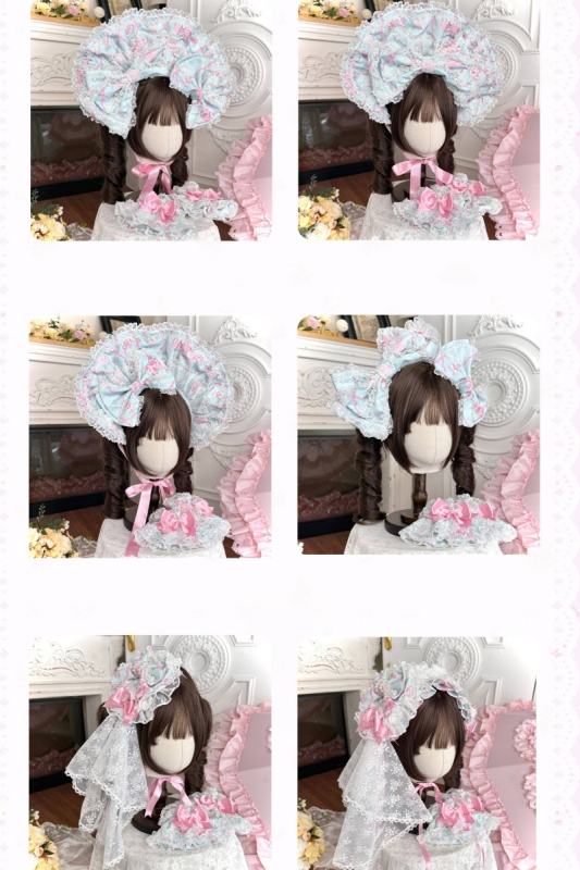Summer of 2026 Flower Wall Lolita Headdress and Wristcuffs