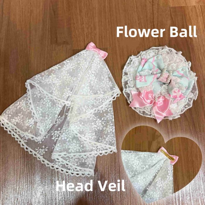 Summer of 2026 Flower Wall Lolita Headdress and Wristcuffs