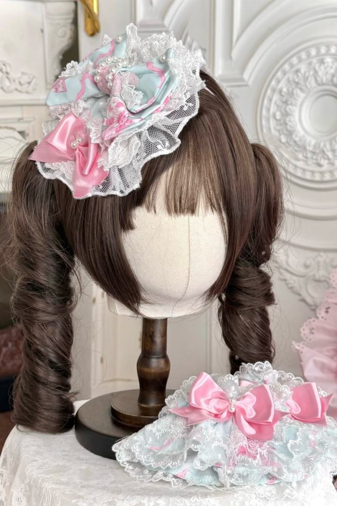 Summer of 2026 Flower Wall Lolita Headdress and Wristcuffs