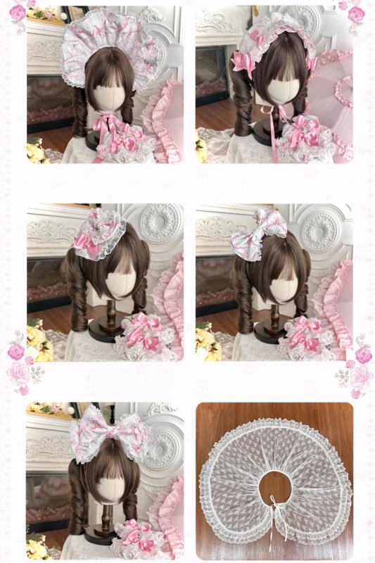 Summer of 2026 Flower Wall Lolita Headdress and Wristcuffs