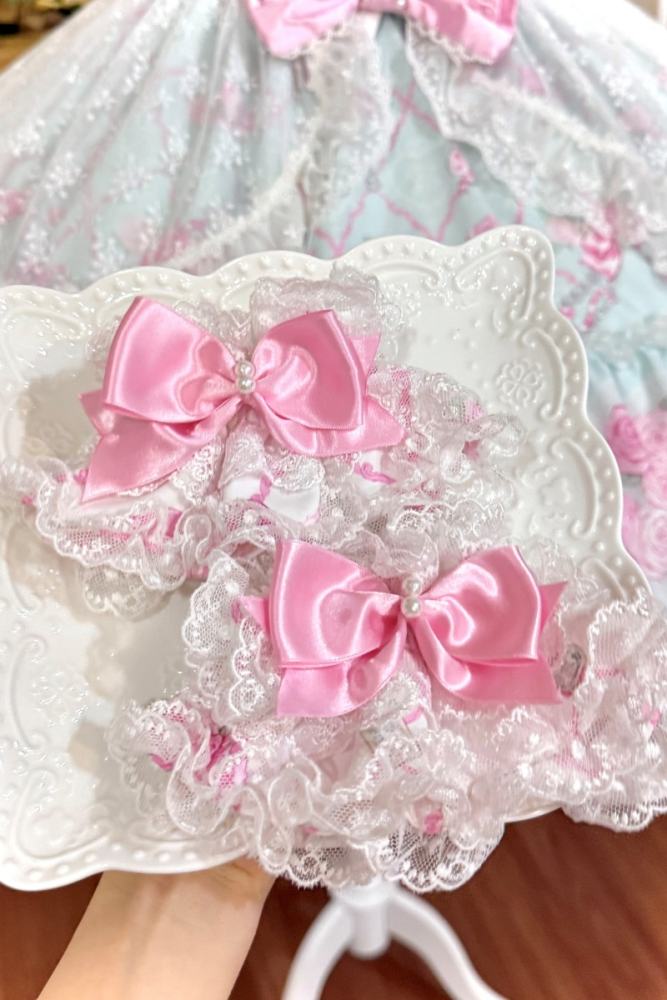 Summer of 2026 Flower Wall Lolita Headdress and Wristcuffs