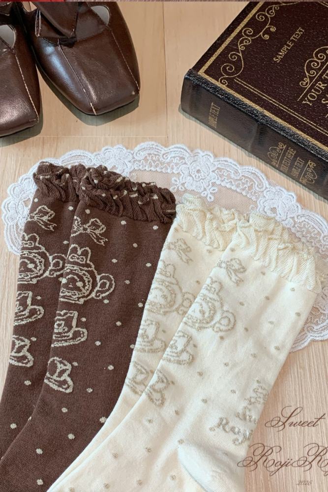 Roji and Momo Storybook Lolita Cotton Socks