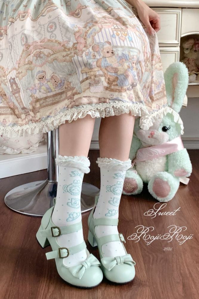 Roji and Momo Storybook Lolita Cotton Socks