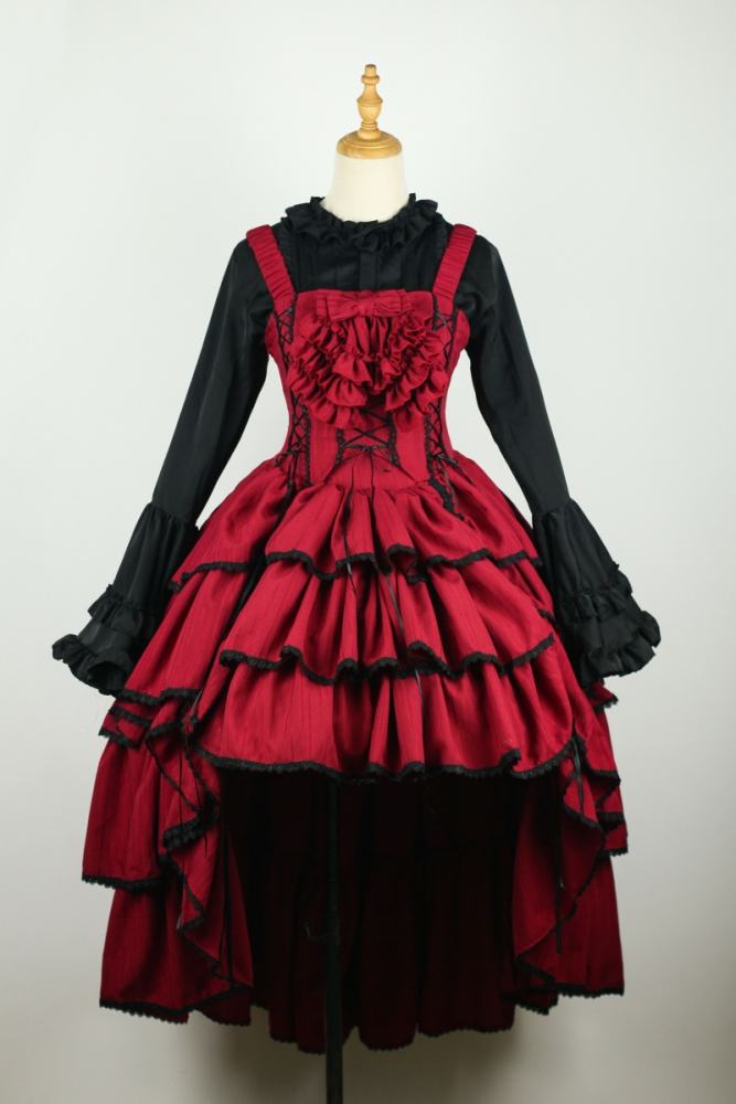 Strawberry Alice ~Evening Banquet~ Gothic Lolita JSK and Blouse