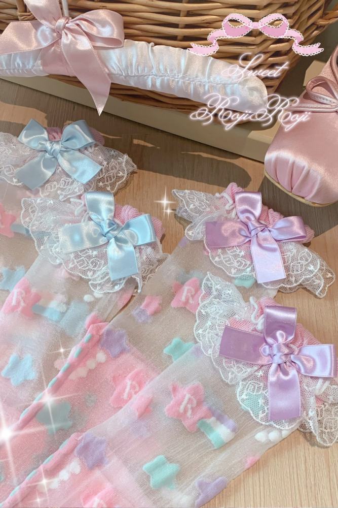 Roji The Twins Summer Lolita Calf Socks