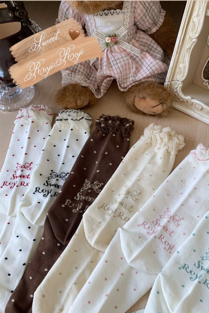 Roji and Momo Storybook Lolita Cotton Socks