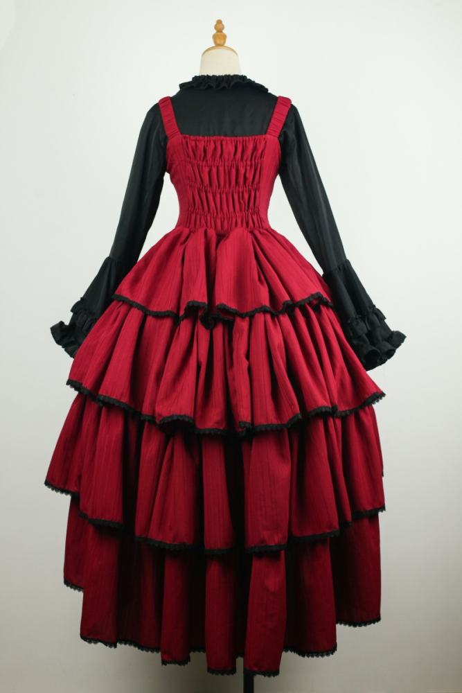 Strawberry Alice ~Evening Banquet~ Gothic Lolita JSK and Blouse