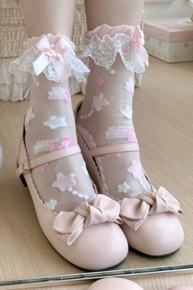 Roji The Twins Summer Lolita Calf Socks