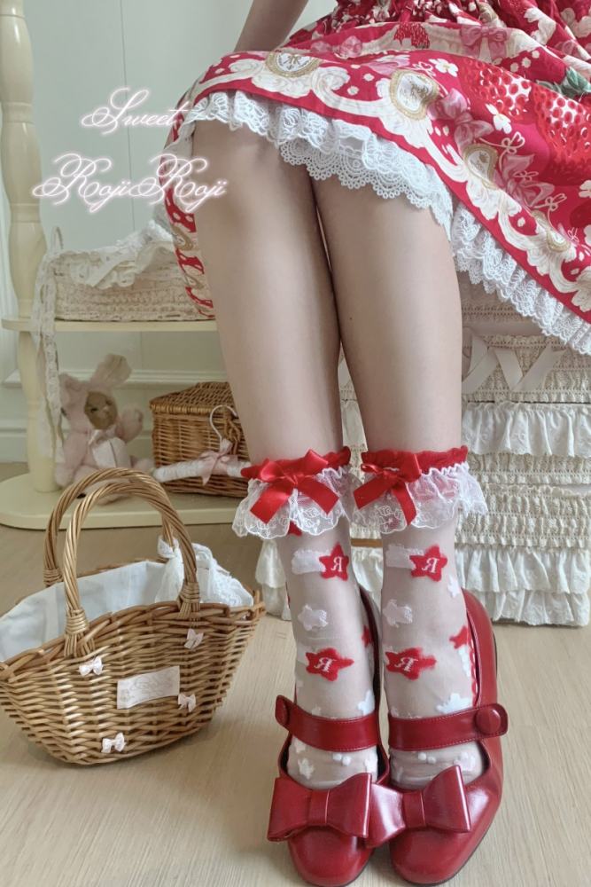 Roji The Twins Summer Lolita Calf Socks