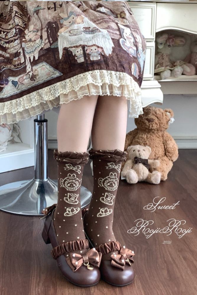 Roji and Momo Storybook Lolita Cotton Socks