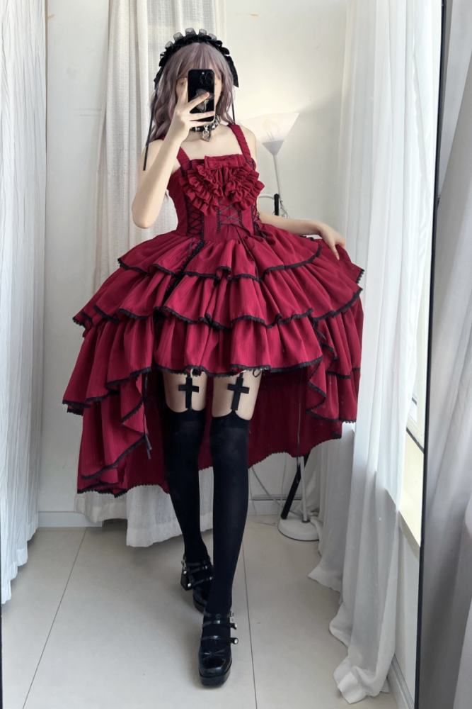 Strawberry Alice ~Evening Banquet~ Gothic Lolita JSK and Blouse