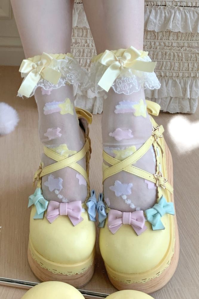 Roji The Twins Summer Lolita Calf Socks