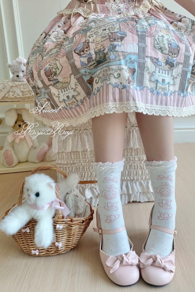 Roji and Momo Storybook Lolita Cotton Socks