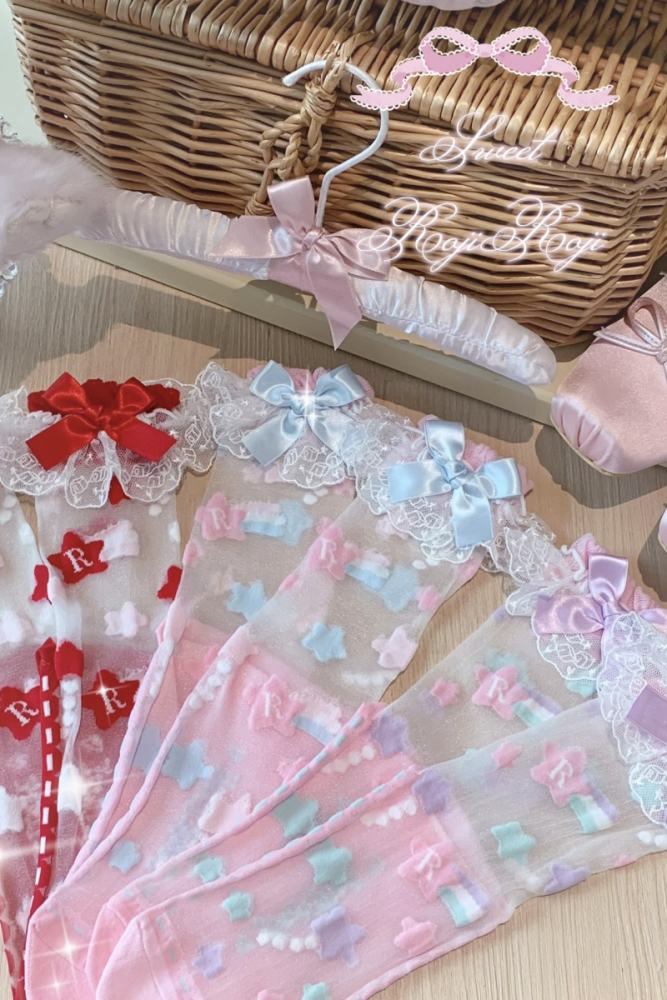 Roji The Twins Summer Lolita Calf Socks