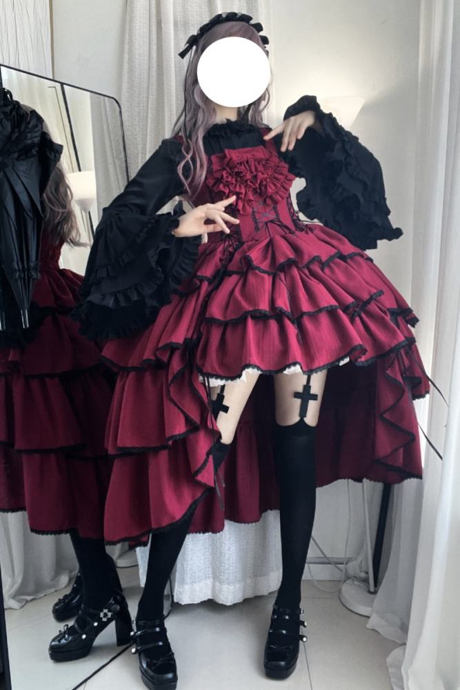 Strawberry Alice ~Evening Banquet~ Gothic Lolita JSK and Blouse
